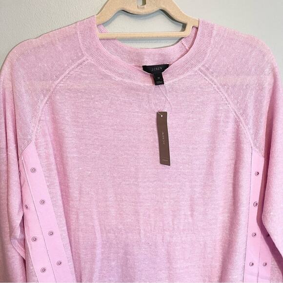 NWT J Crew Lilac Wool Linen Blend Sweater Size M - Picture 12 of 12
